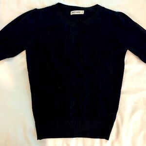 Grace Karin black eyelet sweater